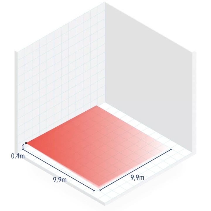 Détecteur pour barrière LASER 2 zones 10x10 m - sécurité et détection