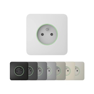 Prise encastrée murale avec mise à la terre