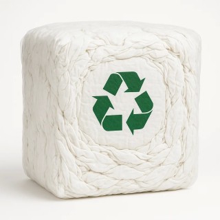 Sac 10 kg chiffons blancs recyclés | Diferbat