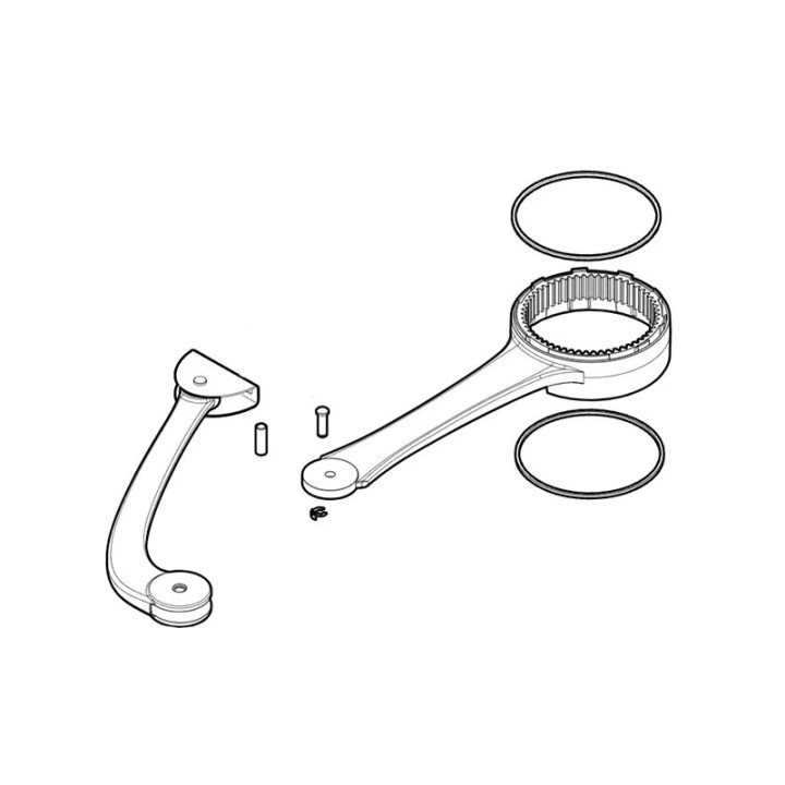 Bras articulé complet pour moteur Nice HOPP | Diferbat