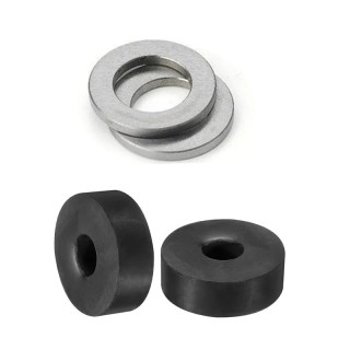 Jeu de bagues + 2 rondelles nylon anti-vibrations