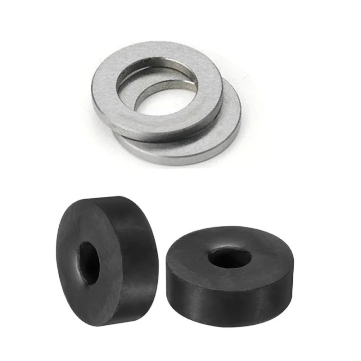 Jeu de bagues + 2 rondelles nylon anti-vibrations