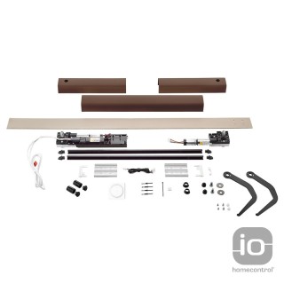 Kit Somfy Yslo Flex io 2 vantaux - marron & noir | Diferbat