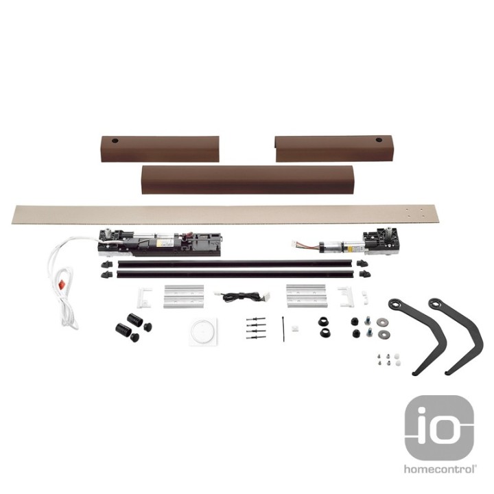 Kit Somfy Yslo Flex io 2 vantaux - marron & noir | Diferbat