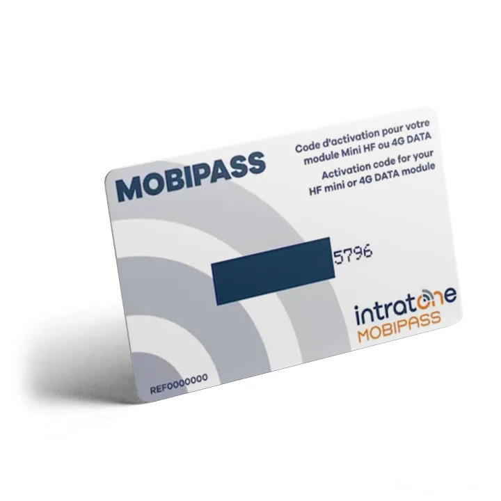 Carte d'activation Mobipass pour modules 4G DATA | Diferbat