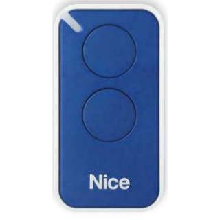 Émetteur NICE INTI bleu à 2 canaux | Diferbat, distributeur français